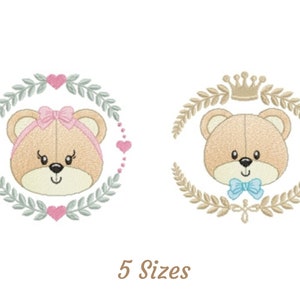 Baby Boy & Girl Machine Embroidery Design, Instant Download