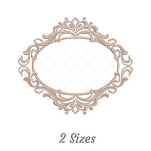 Creative Frame Embroidery Design - Creative Art Photo Frame Machine Embroidery Pattern & Designs – 2 Sizes – Instant Download