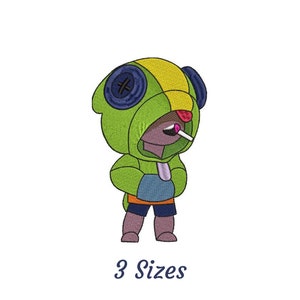 Leon Machine Embroidery Design, Instant Download