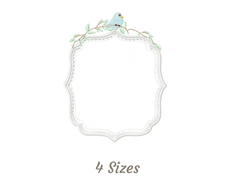 Frame Machine Embroidery Design Instant Download Etsy