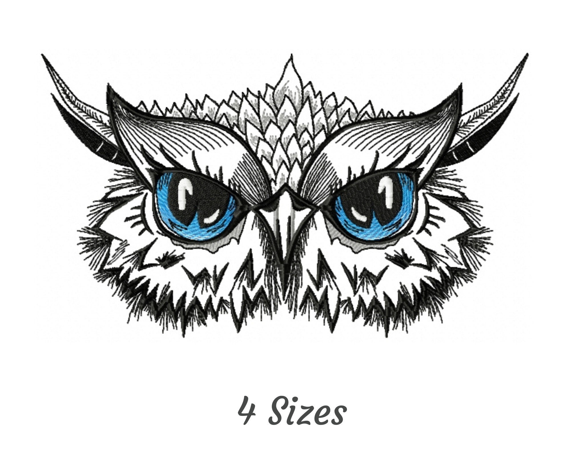 Owl Bird Embroidery Design - Bird Machine Embroidery Pattern & Designs &ndash; 4 Sizes &ndash; I