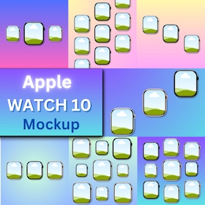 Apple Watch 10 Canva Mockup Bundle Smart Watch Mock up Apple Watch Canva Elements Mockup Easy Use with Drag and Drop Canva Design