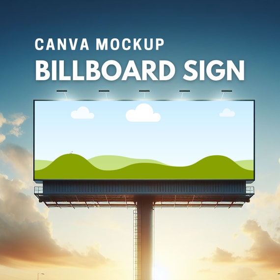 Billboard Mockup Advertising Board Bundle x 6 - Advertising Billboard Outdoor Brand Poster Mockup Advertising sign Mockup Billboard mock up