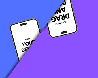 iPhone 15 Screen Mockup – Canva Drag and Drop Frames, 32 Scenes (Digital Download)
