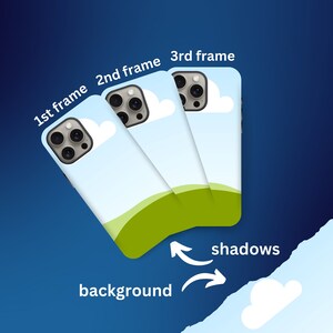 IPhone 15 Case Mockup Bundle x 10 - Drag and Drop Canva Frame Mockup - Tough Case Smart Mockup Printify Tough Case Smartphone Cover Template