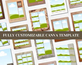 Editable Wedding Mood Board Template, Canva Planner (Digital Download)