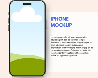 iPhone 15 Screen Mockup Bundle – Canva Drag & Drop Frames (Digital Download)