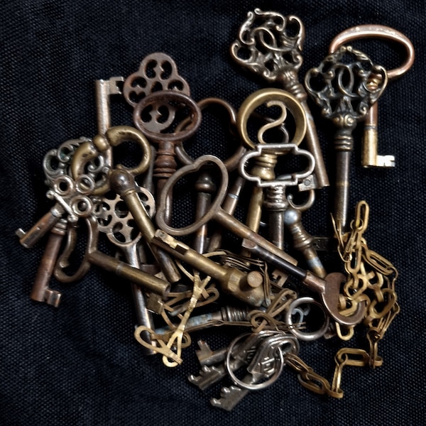 Alte Schlüssel für Schränke, vintage Schlüssel, dekorative Schlüssel für DIY Projekte, Basteln, Dekoration, Türen, Kommoden, Retro, Antik