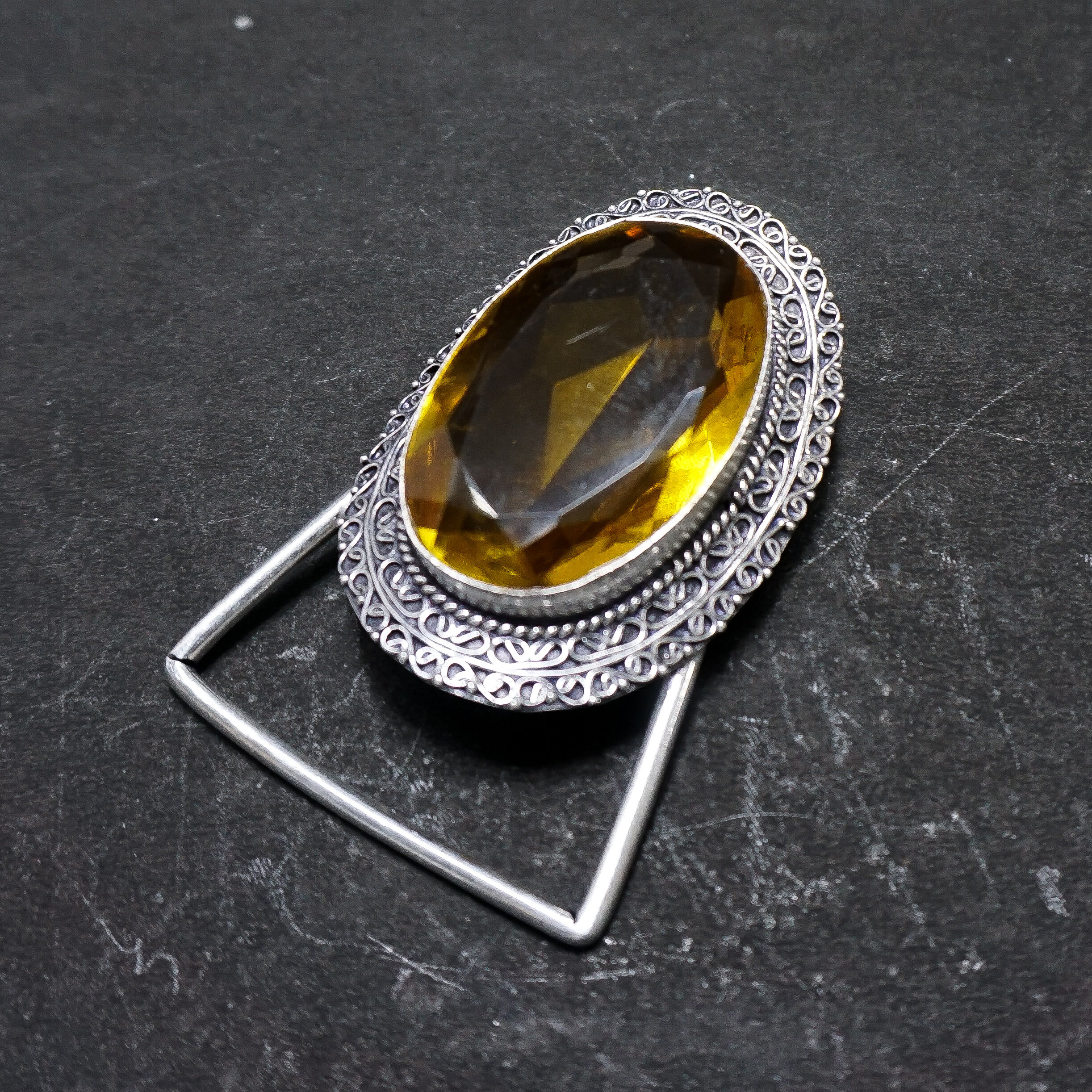 Stunning Faceted Citrine Gemstone Belt Buckle Citrine Belt Buckle - Etsy main image 2