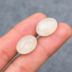 Natural Rose Quartz Handcrafted Cufflinks Oval Shape Stone Hand Polished Stone For Gift For Men men accessories