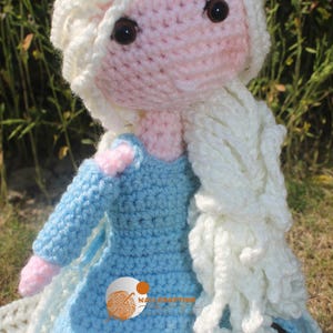 Snow queen crochet pattern with step by step pictures