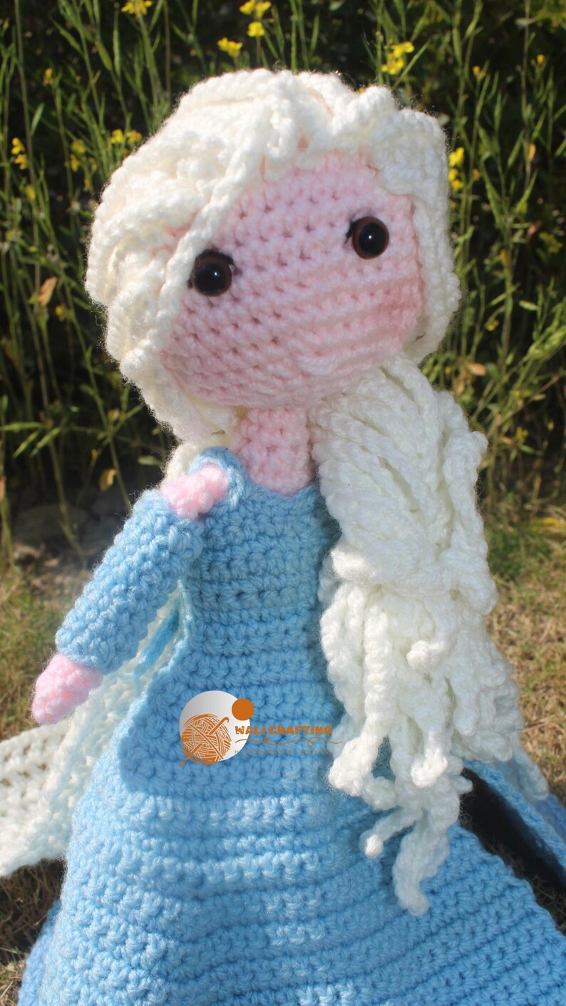 Snow queen crochet pattern with step by step pictures