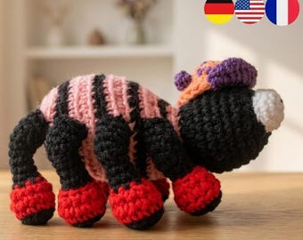 No-sew Spider Plushies Crochet Pattern  / Instant PDF Download