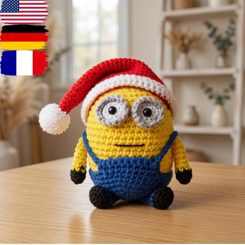 Christmas Yellow Guy Amigurumi Pattern