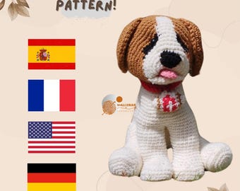 Haakpatroon beagle-hond amigurumi: pdf-bestand direct downloaden