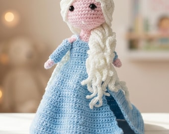 Elsa Amigurumi Crochet Pattern: Snow Queen Doll (PDF Download) Beginner Friendly