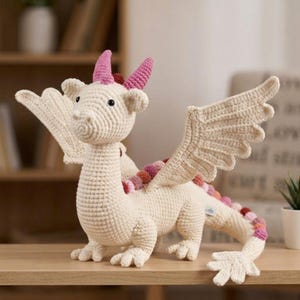 Easy Large Crochet Dragon Pattern: 5ft Amigurumi (PDF Download)