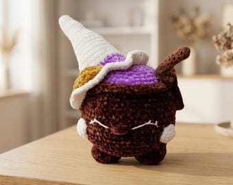 Cauldron Crochet Pattern: Halloween Amigurumi Potion Pot (PDF Pattern)
