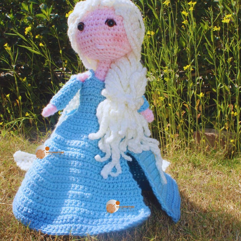 Frozen Elsa Amigurumi Crochet Pattern-Instant download pdf file