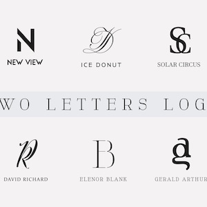 Personalized  Name for 2 Letters  Logo Svg Design, Name Logo Svg, Custom Logo, Symbol,Calligraph Tattoo Design,Word Letter Monogram,Wedding
