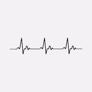 Heartbeat Line SVG Files | ECG EKG Cut Files | Healthcare Vector Files | Nurse Vector | Heartbeat Pulse Clip Art