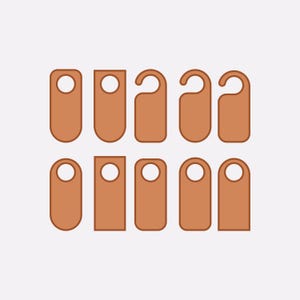 door hanger SVG, door knob hanger Svg, , door hanger bundle Cut File for Cricut and Silhouette, door hanger Template Svg, pdf,  Png