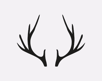 Reindeer Antlers Svg, Deer Antlers Svg, antlers Cut file for Cricut, Silhouette, Deer Antlers Clipart , Deer Svg, Instant digital download