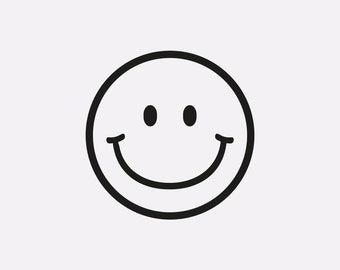 Smile SVG PNG Archivos para máquinas de corte, imágenes prediseñadas digitales, smiley svg, smile face svg, happy face svg, sonriendo