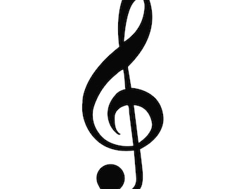 treble clef SVG, clef Music SVG , Music symbol svg , Musical Symbols, Cricut, Silhouette, Template, Instant Download, Cutting Files