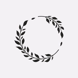 Decorative leaf Wreath svg ,  wedding leaf Wreath svg ,  floral wreath svg, leaf wreath svg, wedding wreath svg, border