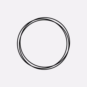 Kreis Rahmen svg, Kreis svg, Doodle Kreis Cricut svg, Doodle Kreis Silhouette svg, Dicker geschichteter Kreis Rahmen svg, Skizzenkreis svg