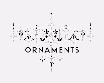 Decorative PNG Stamps | Ornamental SVG Stamps | Mandala PNG Stamps | Tattoo Png Stamps | Fineline Tattoo Design | Tiny Tattoo Png Files
