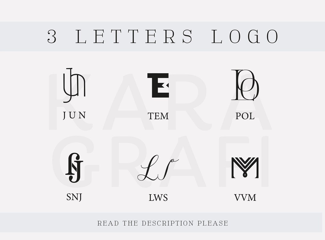 Personalized Name For 3 Letters Logo Svg Design Name Logo Svg Custom 