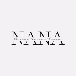 NANA Svg, Nana Split Name Frame Svg, nana Png, nana Shirt Svg, nana Day Svg, nana Outline, Cricut Silhouette Cut File