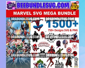 1500 Mega Bundle SVG, Superhero Friends Svg Bundle Cut File, Movie Svg Cut File Designhouette FLASH Download Only 1s Download