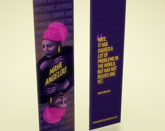 Maya Angelou Bookmark