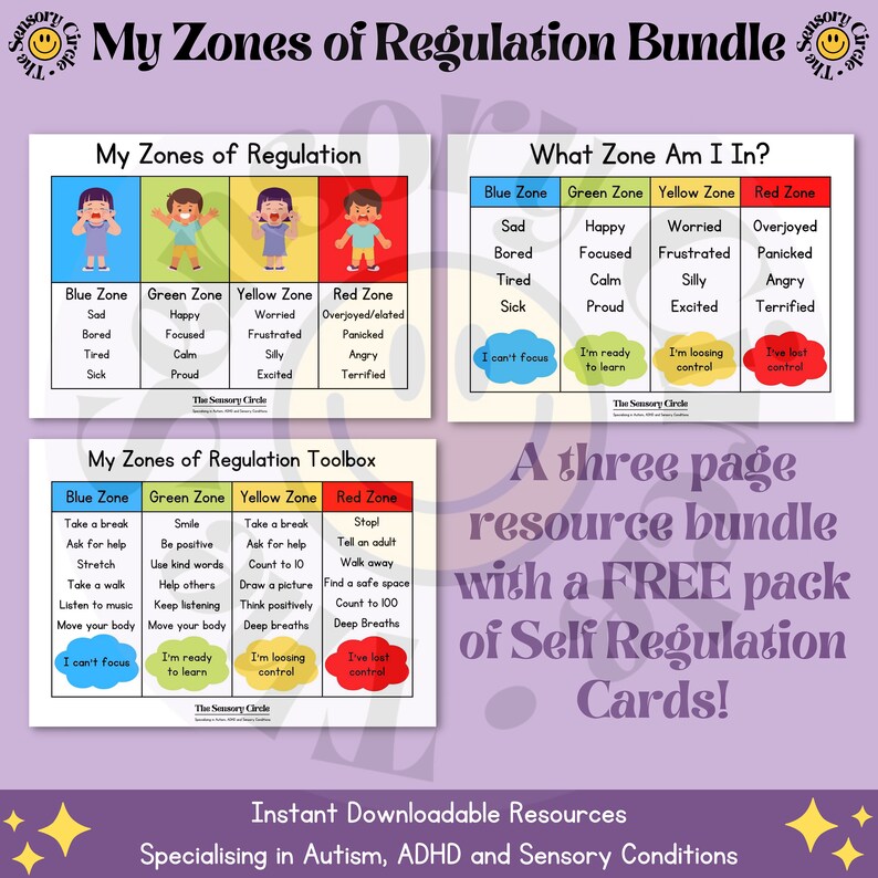 My Zones of Regulation Children Bundle Educational SEN Resource Autism ...