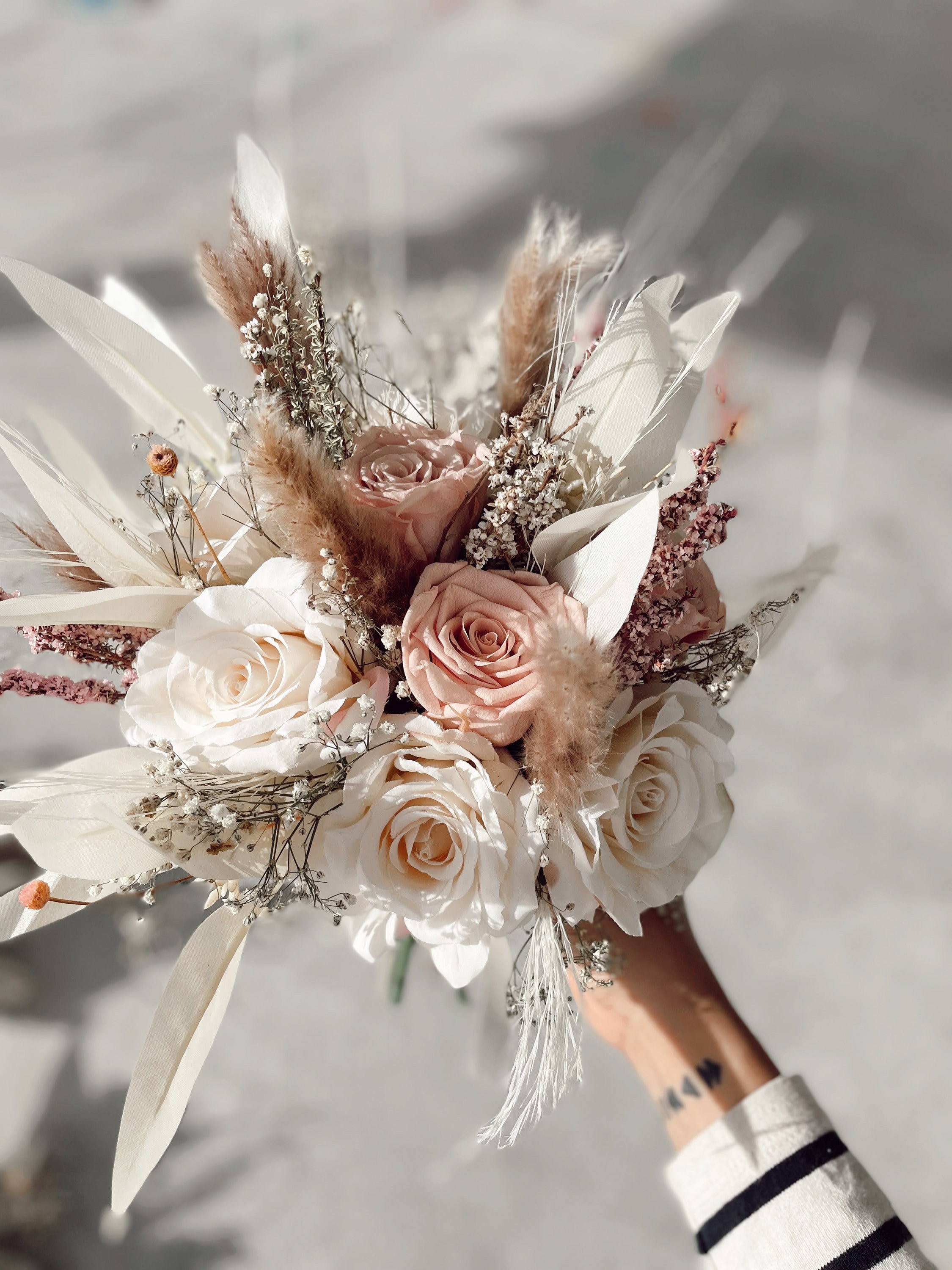 Dusty/ Champaign/ Neutral Bouquet/ Weeding Bouquet/ Local Free 
