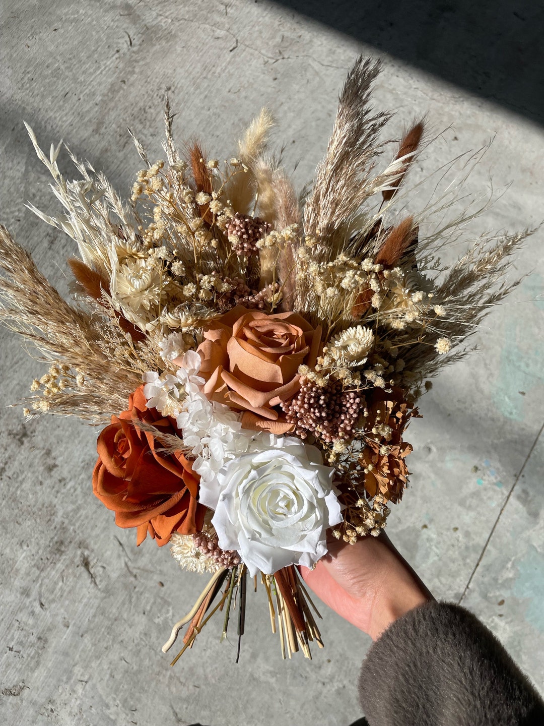 Rustic/ Native/ Wedding Bouquet/ Buttonhole / Country/rust/ Boho ...