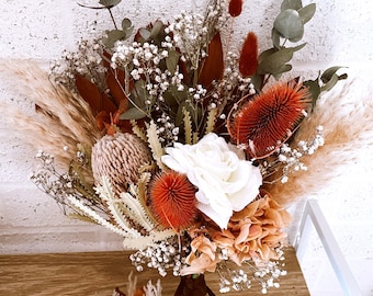Rustic/ native/ wedding bouquet/ buttonhole