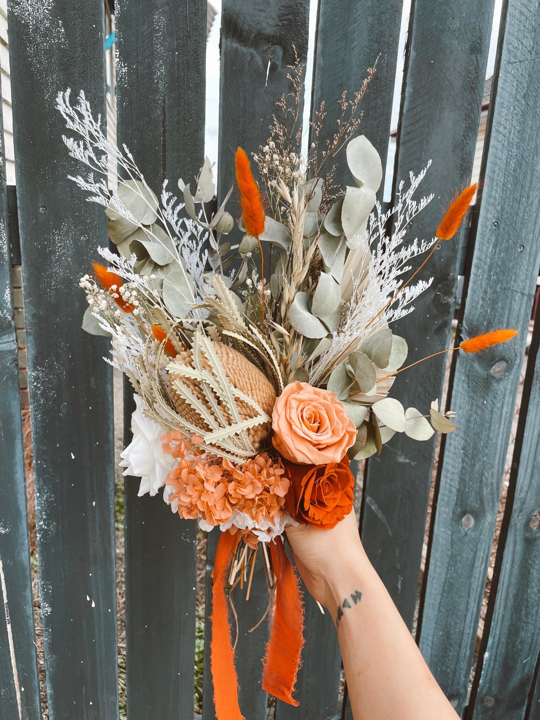 Rustic/ Native/ Wedding Bouquet/ Buttonhole / Country/rust/ Boho ...
