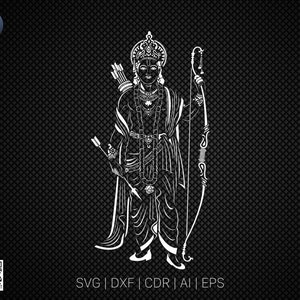 Buy Lord Ram Vector for Laser Cut, Cnc, Digital Files CDR, Dxf, Eps ...