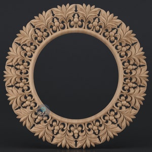 Carved Frame STL 3D Model, Carvign Frame, CNC Router Carving ArtCAM File, CNC files, Wood, Art, Wall Decor SKWF10242 image 1