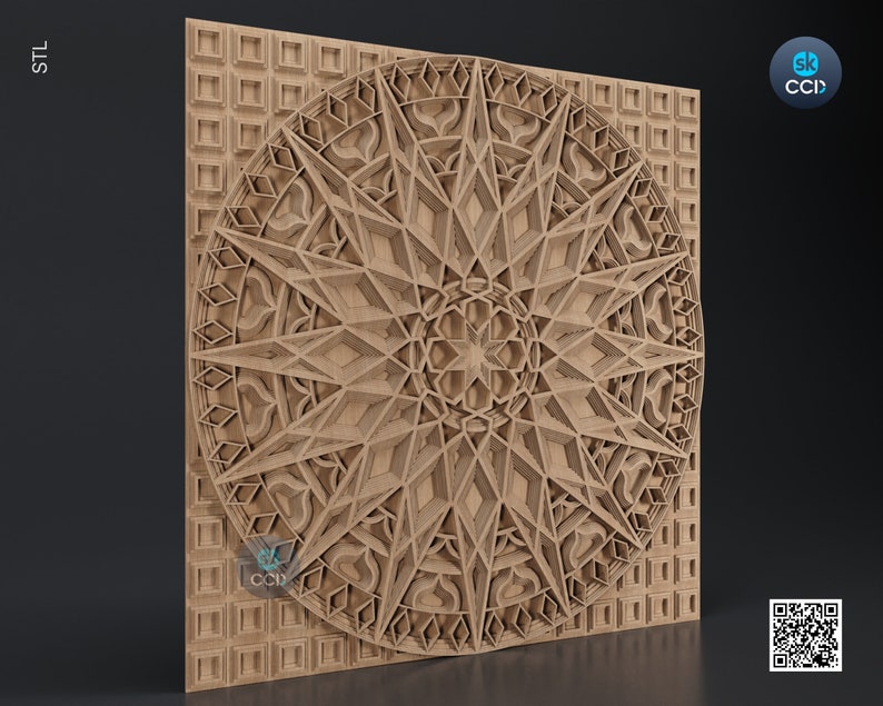 Wood Wall Art, Sol STL Model, CNC Router Carving Artcam File, Wall ...