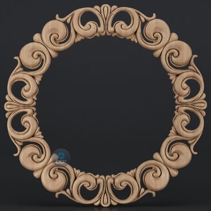 Carved Frame STL 3D Model, Carvign Frame, CNC Router Carving ArtCAM File, CNC files, Wood, Art, Wall Decor SKWF10256
