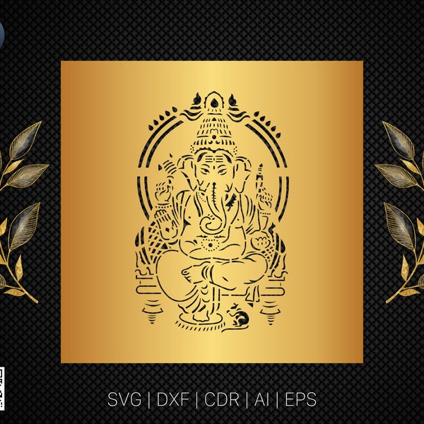 Lord Ganesh | Ganesha | Laser Cutting Design | Dxf File | Laser cut design | Instant Download
