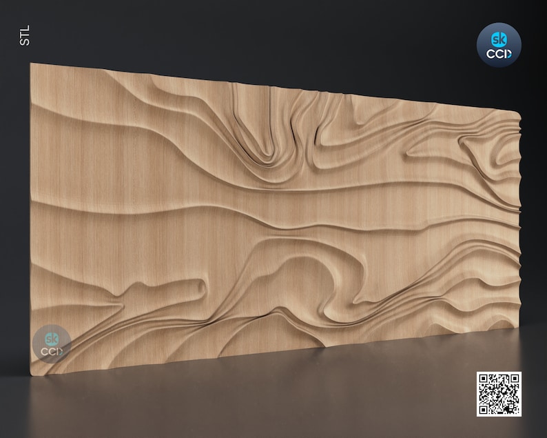 Wood Wall Art, Rayon STL Model, CNC Router Carving Artcam File, Wall ...