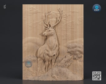 Wood Wall Art, Wisdom STL Model, CNC Router Carving ArtCAM File, Wall Sculpture, Wood Carving, 3D Model