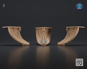 Furniture Leg 3D Model For Cnc Router, Wood Carving Digital File, Column Design, Model No. SKWL1014