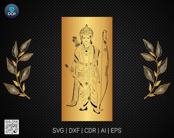 Vector de Lord Ram para corte láser, CNC, archivos digitales CDR, DXF, EPS, SVG, AI, SVG, Archivo de descarga instantánea